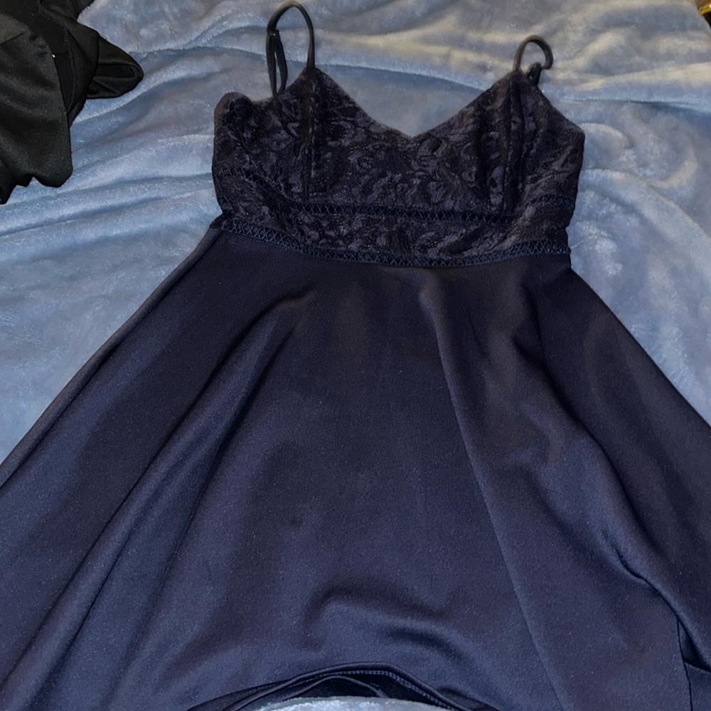 Blue rain cutout dress!